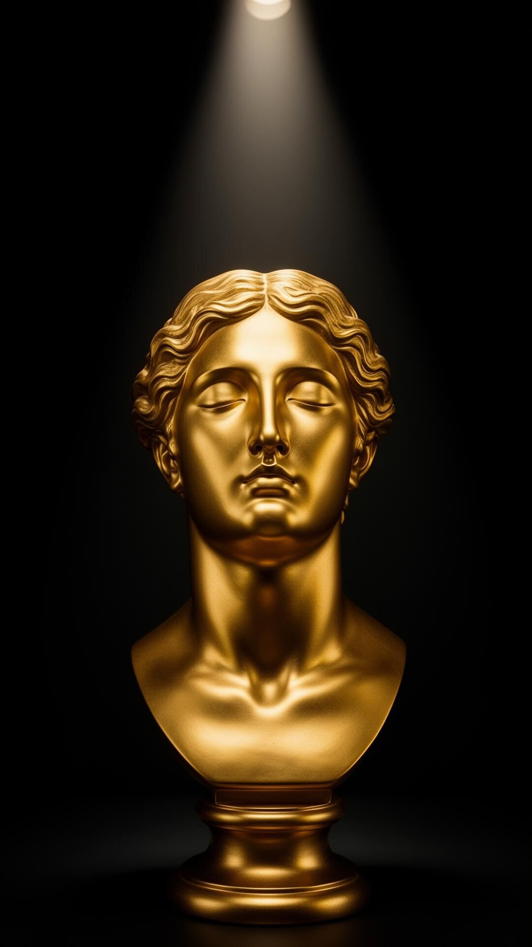 The Eternal, solid gold bust prototype
